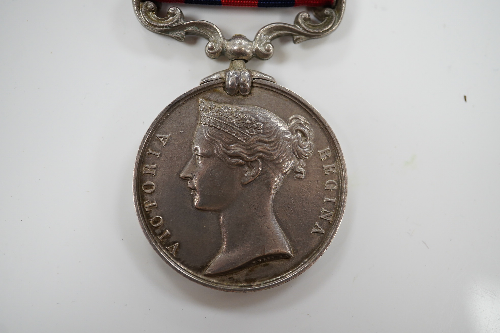 An India General Service Medal with Burma 1885-7 clasp to 328 Pte J Laurenson 2nd Bn L'pool R.